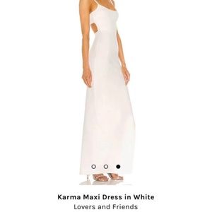 Revolve long white dress